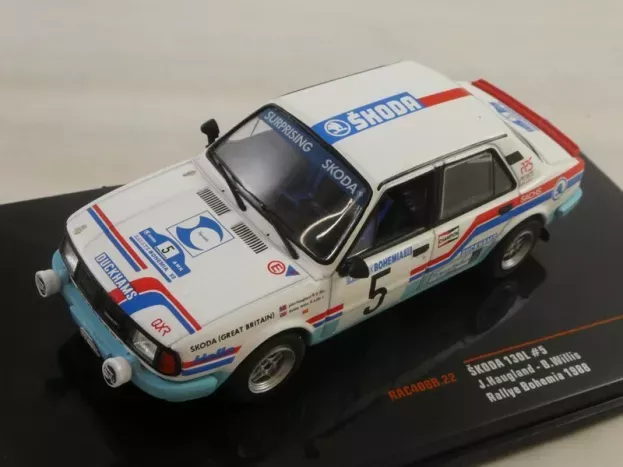IXO Models Skoda 130l Team Skoda Gb N 5 Rally Bohemia 1988 J.haugland B.willis 1:43 RAC408B.22