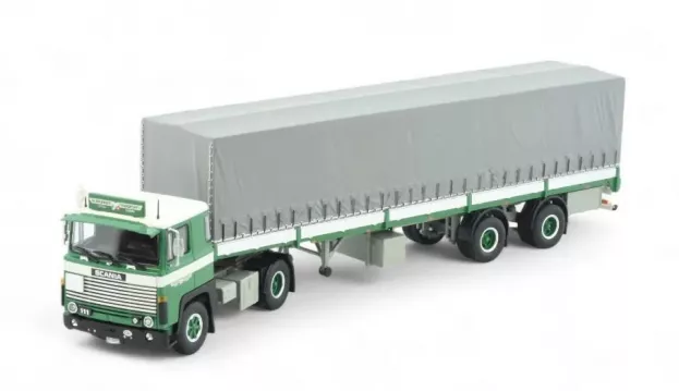 Tekno Scania Brunner Scania 111 2-assige Huifloplegger 1:50 85448