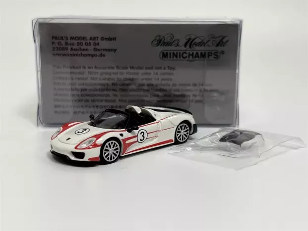Minichamps Porsche 918 Spyder Salzburg Racing Design N 3 Weissachpackage 2015 1:87 870062137