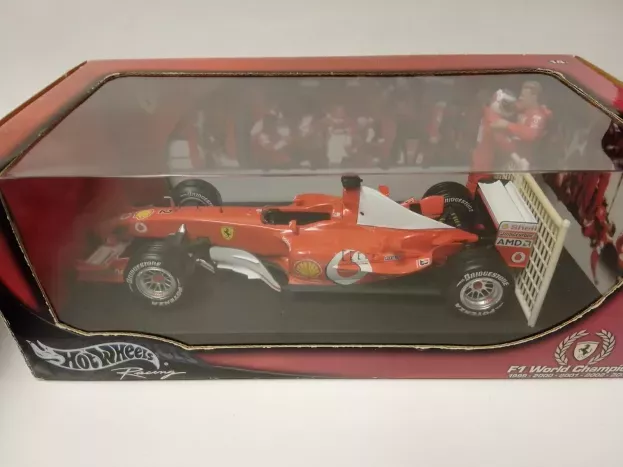 Hot Wheels Ferrari F1 F2003-ga N2 R.barrichello M.schumacher Season 2003 World Champion Constructor 2003 1:18 G3764