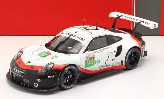 IXO Models Porsche 911 991 Rsr Team Porsche Gt Lmgte Pro N 94 24h Le Mans 2018 R.dumas T.bernhard S.muller 1:18 LEGT18006