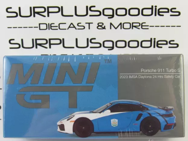 Mini-GT Porsche 911 992 Turbo S Coupe Lhd Safety Car 24h Daytona 2023 1:64 MGT00735-L