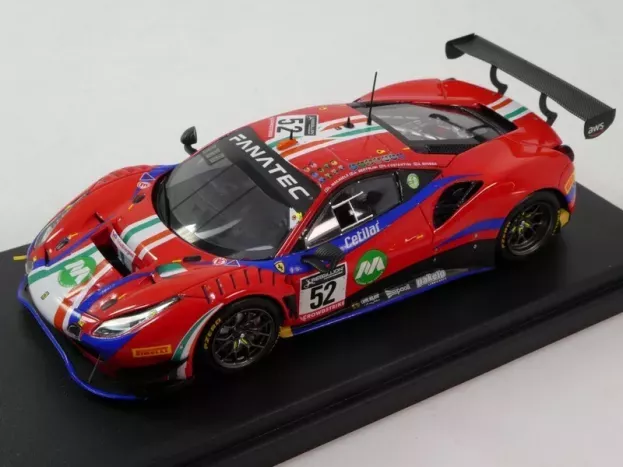 Looksmart Ferrari 488 Gt3 Evo 3.9l Turbo V8 Team Af Corse N 52 Winner Pro-am Cup 24h Spa 2022 Andrea Bertolini Stefano Costantini Louis Machiels Alessio Rovera 1:43 LSRC153
