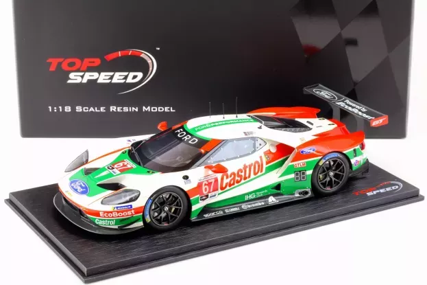 Truescale Ford Gt 3.5l Turbo V6 Team Ford Chip Ganassi Uk N 67 24h Daytona 2019 H.tincknell A.priaulx J.bomarito 1:18 TS0228