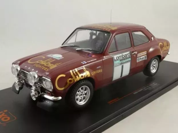 IXO Models Ford Escort Mki Rs 1600 night Version N 1 Winner Rally Rac Lombard 1974 Timo Makinen Henry Liddon 1:18 18RMC047A