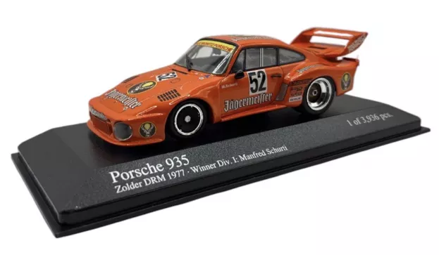 Minichamps Porsche 935 Jagermeister N 52 Winner Div I Zolder Drm 1977 Manfred Schurti 1:43 400776352