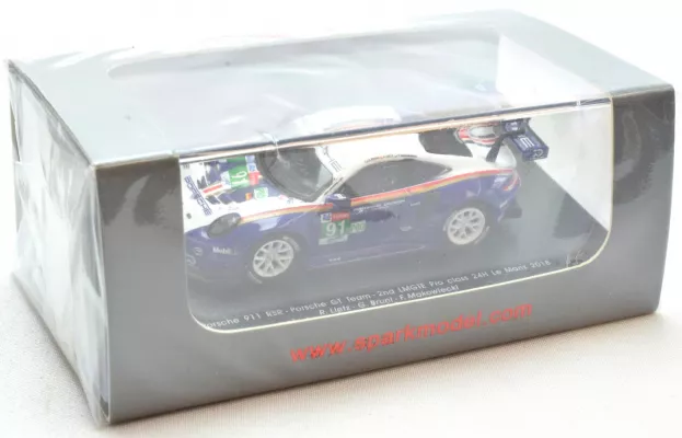 Spark Porsche 911 991 Rsr Porsche Gt Team N 91 2nd Lmgte Pro 24h Le Mans 2018 R.lietz G.bruni F.makowiecki 1:87 87S142