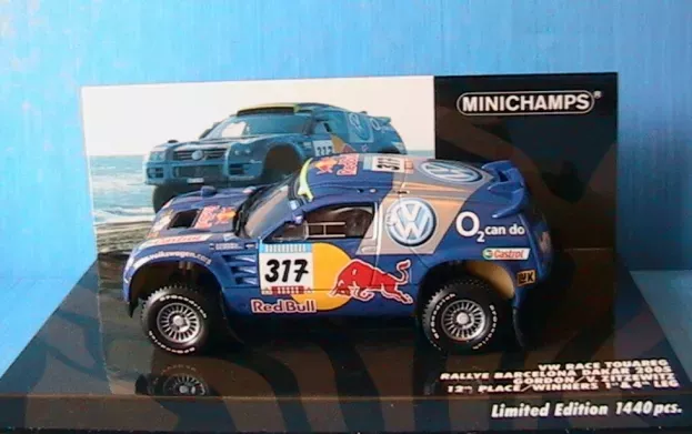 Minichamps Volkswagen Race Touareg N 317 Rally Barcelona-dakar 2005 Gordon Zitzewitz 1:43 436055317