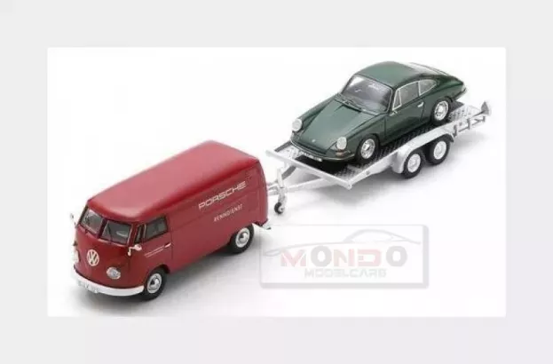 Schuco Mercedes Set Volkswagen T1 Van Porsche With Trailer + Porsche 901 911 Coupe 1964 1:43 450731300