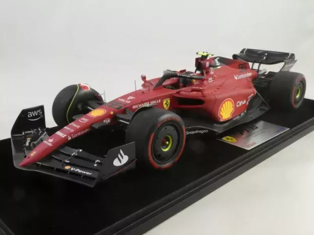 Looksmart Ferrari F1-75 Team Scuderia Ferrari N 55 2nd Bahrain Gp 2022 Carlos Sainz 1:18 LS18F1042