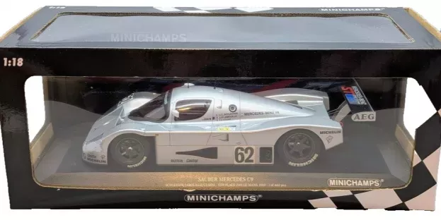 Minichamps Mercedes Sauber C9 5.0l Turbo V8 Team Sauber Mercedes N 62 5th 24h Le Mans 1989 J.l.schlesser J.p.jabouille A.cudini 1:18 155893562