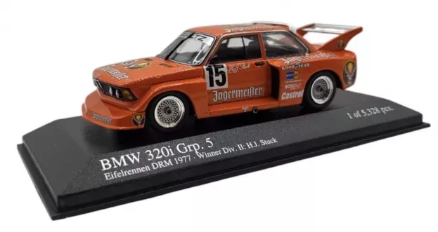 Minichamps Bmw 3-series 320i Jagermeister Gr.5 N 15 Winner Drm Eifelrennen 1977 H.j.stuck 1:43 400772315