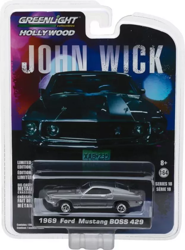 Greenlight Ford Mustang Boss 429 Coupe 1969 John Wick Movie I 1:64 44780E