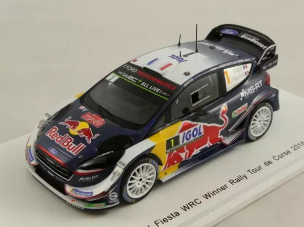 Spark Ford Fiesta Wrc Team M-sport Ford Wrt N 1 Winner Rally Tour De Corse 2018 S.ogier J.ingrassia 1:43 S5970