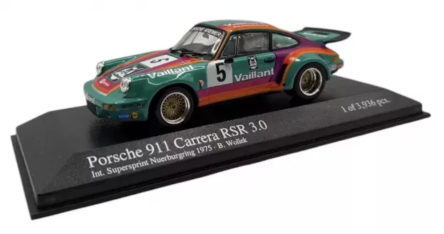 Minichamps Porsche 911 Carrera Rsr 3.0 Vaillant N 5 Int. Supersprint Nurburgring Gt Race 1975 B.wollek 1:43 430756905