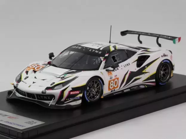 Looksmart Ferrari 488 Gte Evo 3.9l Turbo V8 Team Iron Lynx N 80 24h Le Mans 2022 M.cressoni G.fisichella R.heistand 1:43 LSLM152