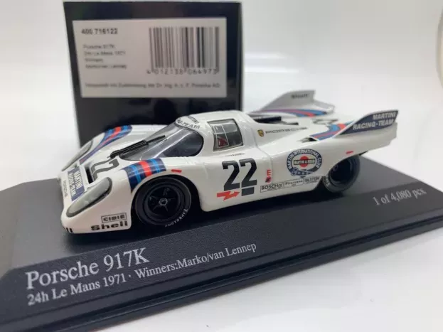 Minichamps Porsche 917k 4.9l Team Martini Racing N 22 Winner 24h Le Mans 1971 Helmut Marko Gijs Van Lennep 1:43 716122
