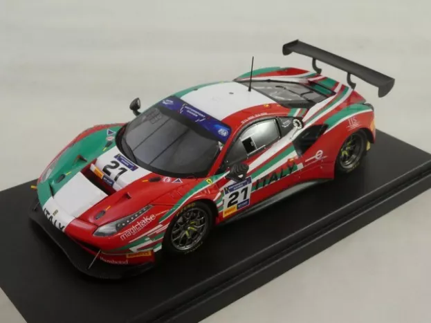 Looksmart Ferrari 488 Gt3 Italy Team N 21 8h Fia Motorsport Games Gt Cup Vallelunga 2019 Gianluca Roda Giorgio Roda 1:43 LSRC080