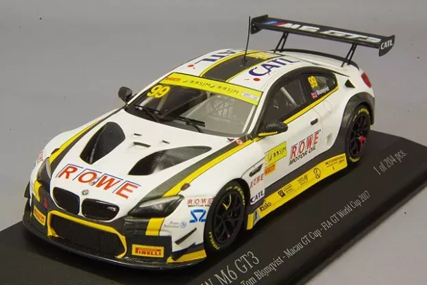 Minichamps Bmw 6-series M6 Gt3 Team Rowe Blomqvist Racing N 99 Macau Gt Cup Fia Gt World Cup 2017 R.blomqvist 1:43 437172689