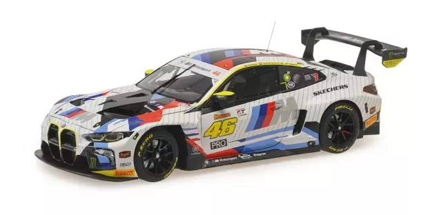 Minichamps Bmw 4-series M4 Gt3 Evo 3.0l Turbo Team Wrt N 46 2nd 12h Bathurst 2025 Valentino Rossi Raffaele Marciello Charles Weerts 1:18 110252046