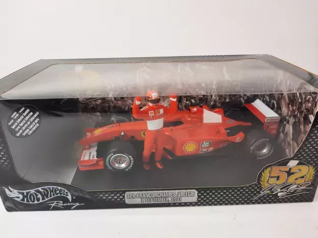 Hot Wheels Ferrari F1 F2001 N1 Winner Gp Belgium Season 2001 M.schumacher World Champion Sponsor 1:18 55698