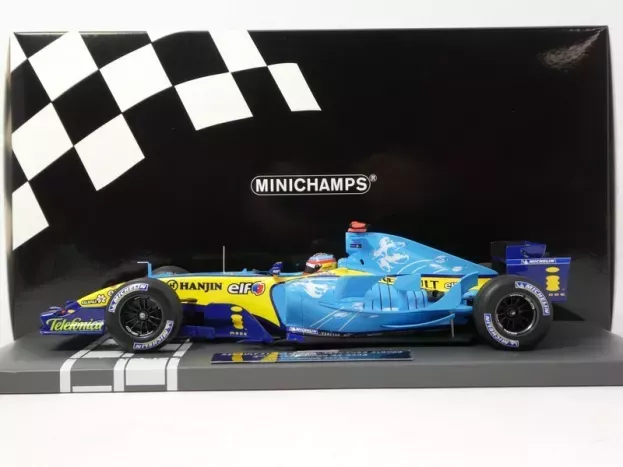Minichamps Renault F1 R25 Team Mild Seven Renault N 1 World Champion 2nd British Silverstone Gp 2005 Fernando Alonso 1:18 117051105