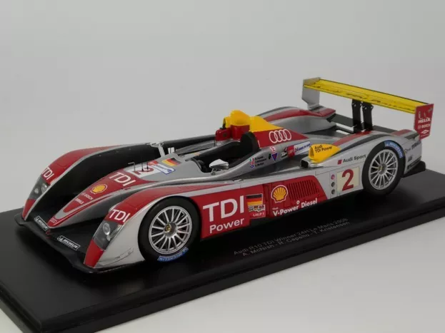 Spark Audi R10 Tdi 5.5l Turbo V12 Team Audi Sport North America N 2 Winner 24h Le Mans 2008 Rinaldo Capello Tom Kristensen Allan Mcnish Con Vetrina With Showcase 1:18 18LM08