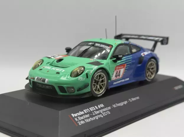 IXO Models Porsche 911 991-2 Gt3 R Team Falken Motorsport N 44 24h Nurburgring 2019 Klaus Bachler Jorg Bergmeister Martin Ragginger Dirk Werner 1:43 LEGT43019
