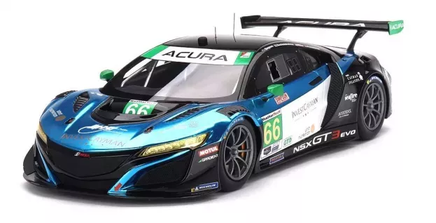 Truescale Acura Nsx Gt3 Evo22 Team Gradient Racing N 66 Imsa 24h Daytona 2023 M.farnbacher K.legge M.miller S.monk 1:18 TS0535