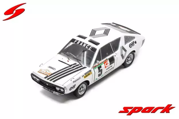 Spark Renault R17 N 5 Rally Bandama 1973 J.f.piot F.jauber 1:43 S6445