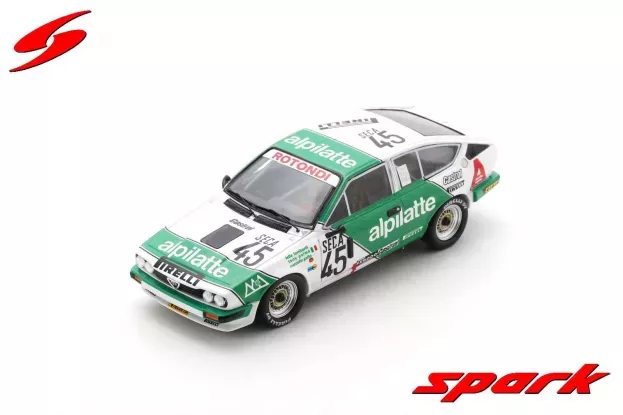 Spark Alfa Romeo Alfetta Gtv6 Team Bastos Racing N 45 24h Spa 1982 L.lombardi M.gallo T.palma 1:43 SB344