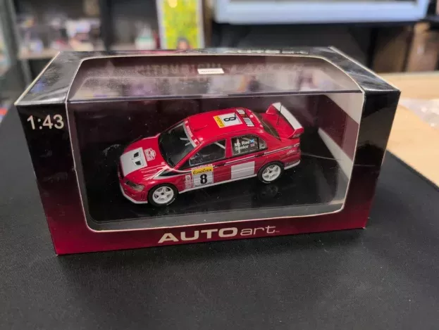 Autoart Mitsubishi Lancer Evo Vii Wrc N 8 Rally Montecarlo 2002 A.mcrae D.senior 1:64 28012