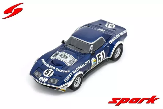 Spark Chevrolet Corvette C3 7.0l V8 Team Greder Racing N 51 24h Le Mans 1974 H.greder M.c.beaumont 1:43 S2432