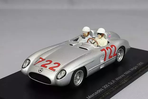 Spark Mercedes 300 Slr Spider N 722 Winner Mille Miglia 1955 Stirling Moss Denis Jenkinson 1:43 S5859