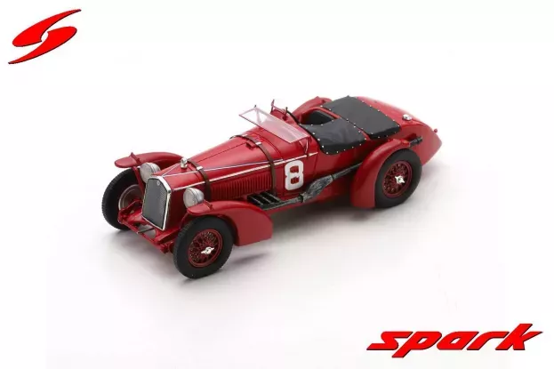 Spark Alfa Romeo 8c 2300lm 2.3l Supercharged Team Raymond Sommer N 8 Winner 24h Le Mans 1932 R.sommer L.chinetti 1:43 43LM32