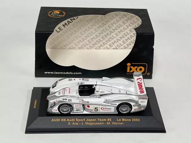 IXO Models Audi R8 Audi Sport Japan Team N 5 24h Le Mans 2003 S.ara J.magnussen M.werner 1:43 LMM049