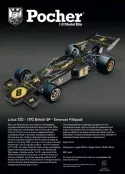 Pocher Lotus F1 72d Ford Jps N 32 World Champion Winner British Gp 1972 Emerson Fittipaldi 1:8 HK114