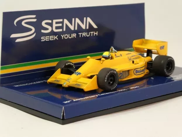 Minichamps Lotus F1 Honda 99t N 12 Winner Monaco Gp Dirty Version 1987 Ayrton Senna First Victory F1 Monaco Gp 1:43 540873392