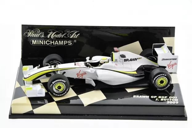 Minichamps Brawn Gp F1 Mercedes Bgp001 N 22 Jenson Button Season 2009 World Champion 1:43 400090022