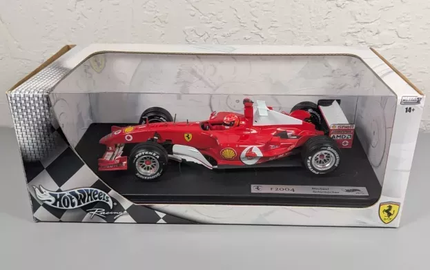 Hot Wheels Ferrari F1 F2004 N 1 Michael Schumacher Season 2004 World Champion 1:18 B6200