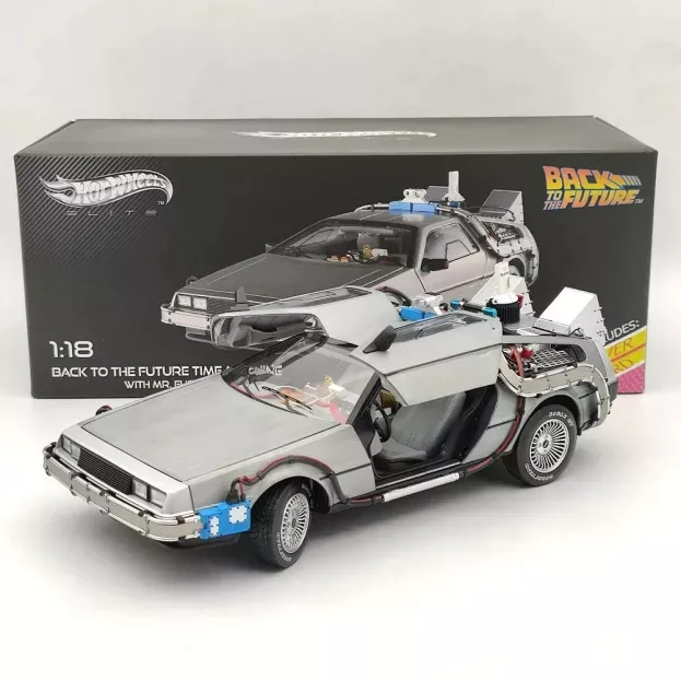 Hot Wheels De Lorean Time Machine Back To The Future 2 Ritorno Al Futuro 2 1:18 BCJ97