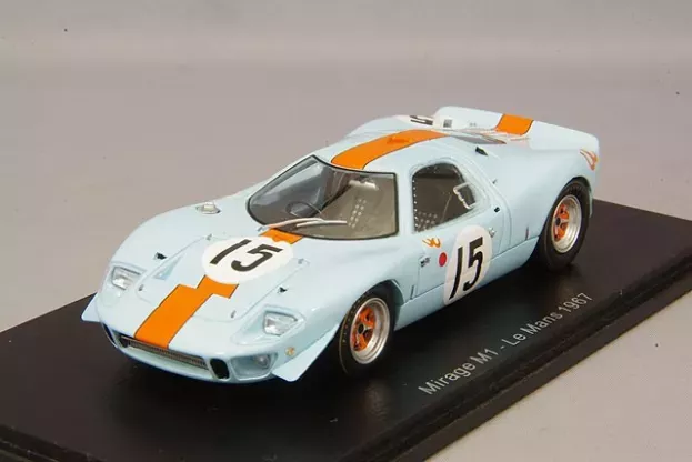 Spark Mirage M1 5.7l V8 Ford Team Jw Automotive Engineering N 15 24h Le Mans 1967 J.ickx B.muir 1:43 S7462