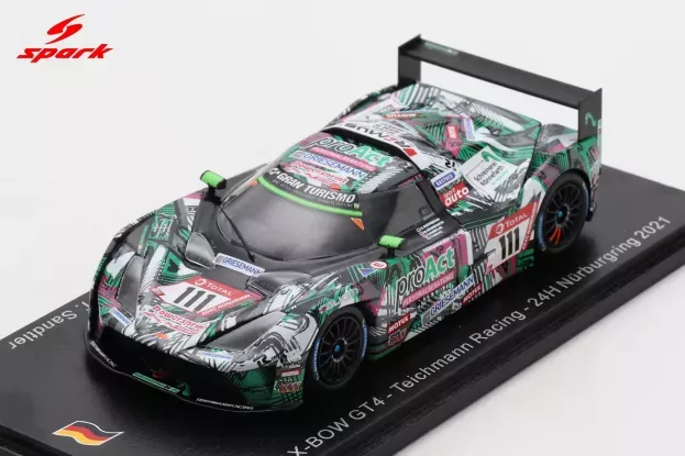 Spark Ktm X-bow Gt4 Team Teichmann Racing N 111 24h Nurburgring 2021 G.griesemann M.ronnefarth Y.volte T.sandtler 1:43 SG772