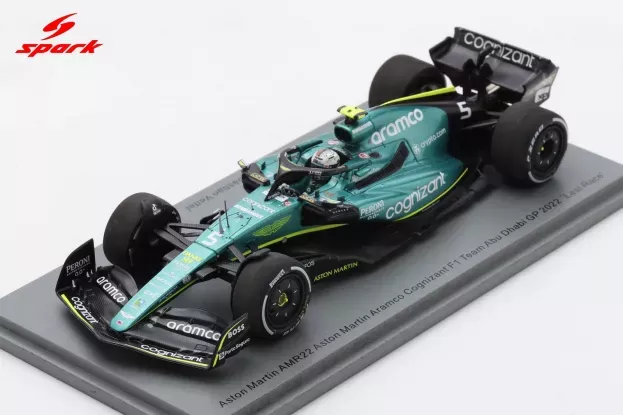 Spark Aston Martin F1 Amr22 Team Aramco Cognizart N 5 Abu Dhabi Gp Last Race 2022 Sebastian Vettel 1:43 S8552