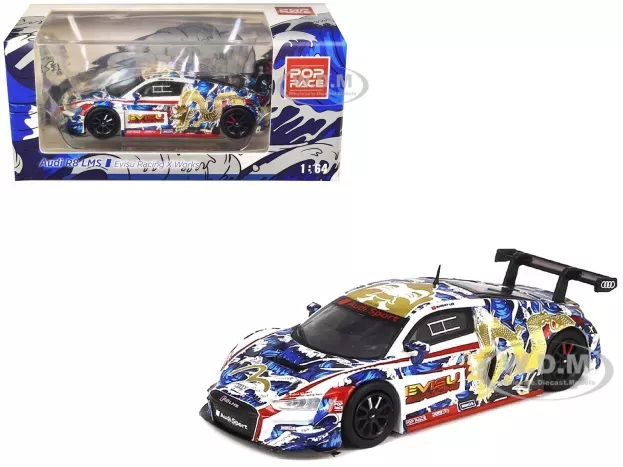 Pop Race Audi R8 Lms Gt3 Team X Works N 38 Macau Gt Cup 2020 Marchy Lee 1:64 PR64-R8LMS-EVISU
