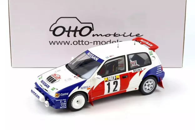 Ottomobile Nissan Sunny Gti-r Team Nissan Motorsport Europe N 12 Rally Montecarlo 1992 Tommy Makinen Seppo Harjanne 1:18 OT461