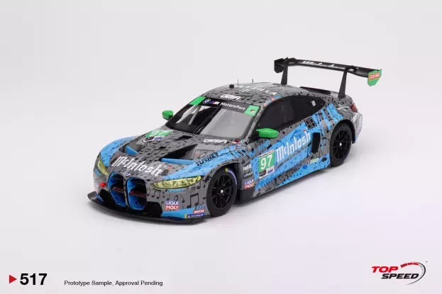 Truescale Bmw 4-series M4 Gt3 Team Turner Motorsport N 97 2nd Imsa Gtd Class Laguna Seca 2023 B.auberlen J.edwards B.spengler C.hull 1:18 TS0517