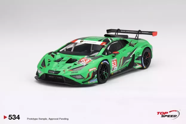 Truescale Lamborghini Huracan Gt3 Evo2 Team Iron Lynx N 63 Imsa 24h Daytona 2023 M.bortolotti A.caldarelli r.grosjean J.pepper 1:18 TS0534