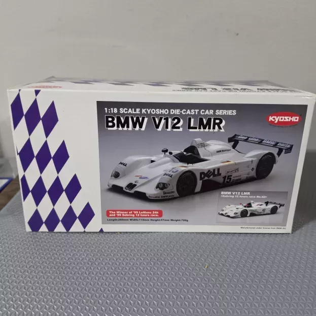 Kyosho Bmw V12 Lmr Team Bmw Motorsport N 42 Winner 12h Sebring 1999 T.kristensen J.j.lehto J.muller 1:18 08531A