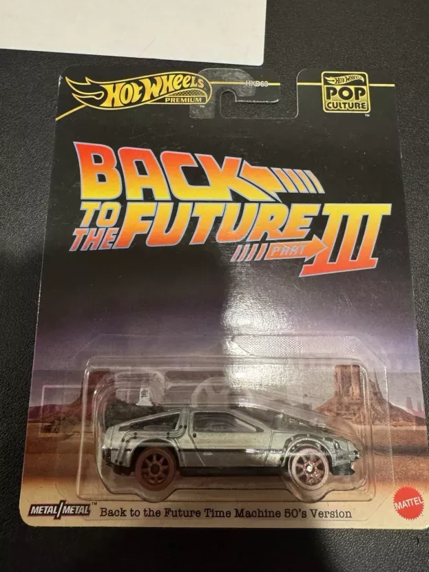 Hot Wheels De Lorean Time Machine Back To The Future 3 Ritorno Al Futuro 3 1:64 HCP22